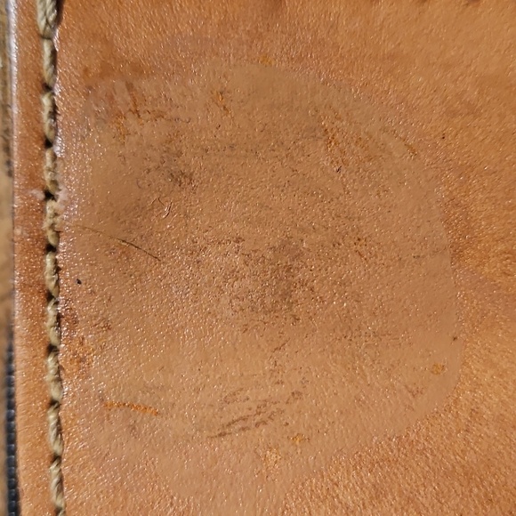 EUC Patricia Nash Tori Map Print Tan Leather Crossbody Bag - Picture 12 of 12